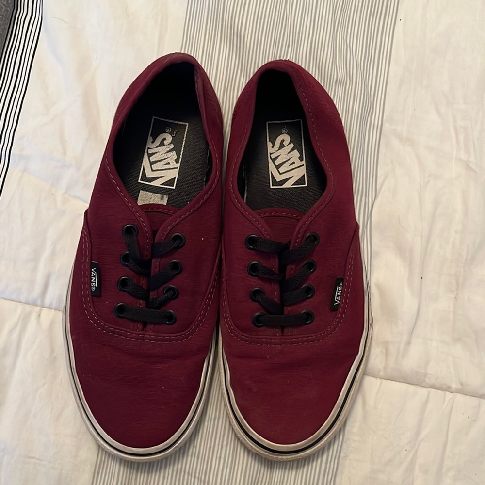 Maroon vans